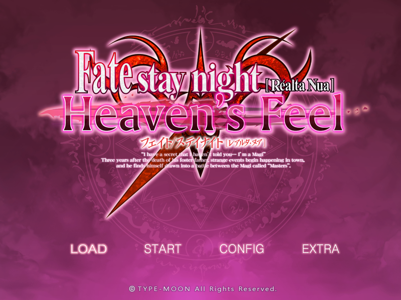 「Fate/stay night [Realta Nua] -Heaven's Feel-」 Restoration Patch r9