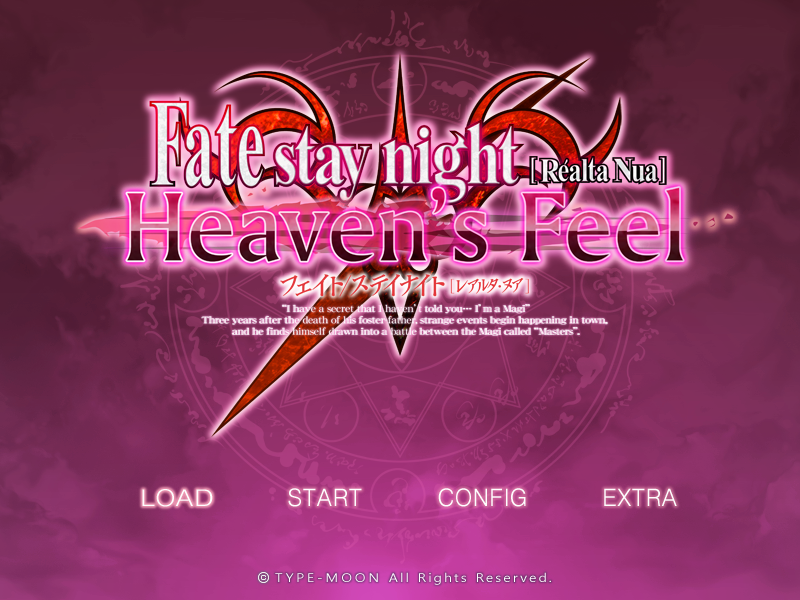 Fate Stay Night Realta Nua Heaven S Feel Restoration Patch R9 小さなvnパッチ